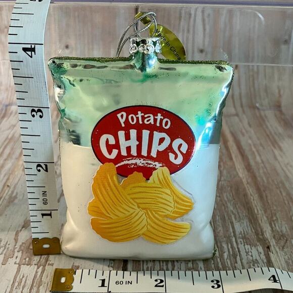 Potato Chips Handmade Glass Ornament Exchange by Cody Foster & Co - Picture 4 of 4